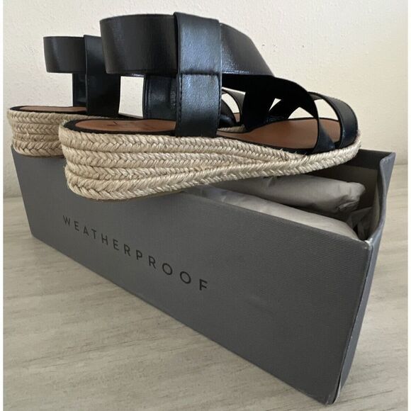 AQUATALIA Women Sz 7 Maggie Leather criss cross espadrille sandal w/dustbag $180 - Picture 7 of 16